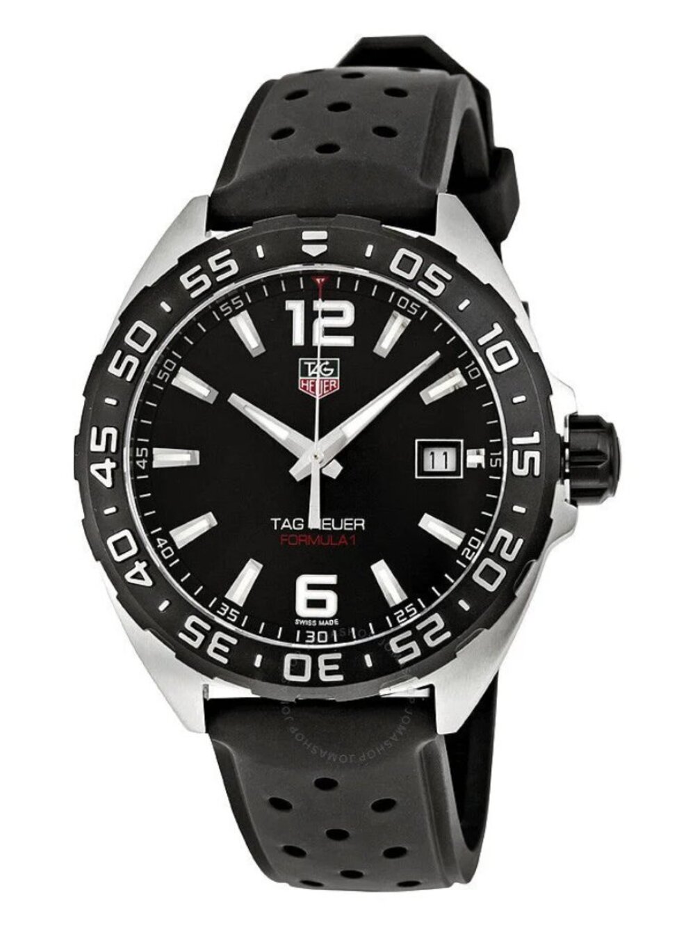 TAG Heuer Formula 1 WAZ1110 Black Dial & Black Rubber Strap Men's Watch